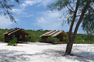 Secret Paradise Resort on Koh Rong Samloem Island.  Cambodia.